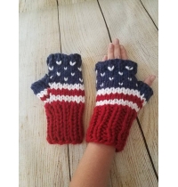 Patriotic fingerless gloves - fingerless gloves - fingerless mittens
