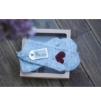Hand Knitted Heart Mittens