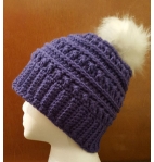 Pom pom hat, beanie hat, handmade crochet