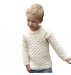 100% Irish Merino Wool Little Boy's Crew Neck Aran Sweater