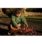 Aran Woollen Mills - Carraig Donn Childs Irish Merino Wool Crew Cut Sweater
