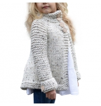 Rosiest Cardigans, Toddler Baby Girls Cute Autumn Button Knitted Sweater Cardigan Warm Thick Coat Clothes
