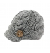 Boys Crochet Knit Newsboy cap Photography Brim Buttons Hat