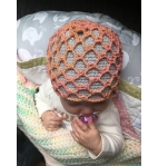CROCHET PATTERN - Faberge Hat, Preemie, Newborn, Baby, Child, Adult Hat