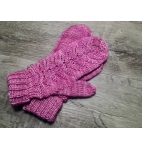Rose Thistle Mittens, DIY Knit Womens Mittens with Cable and Eyelet Detail