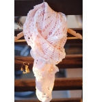 Crochet spring scarf lace dusty rose wrap - gift idea for her mom girl