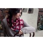 Handmade crochet shawl - triangle scarf - neckwarmer - gift idea for her mom girl